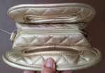 BETSEY JOHNSON TOP-HANDLE Gold Cutie-Face Lunch Tote Bag BRAND NEW!