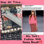 * Boucle' Tweed and Pearl Shoulder Bag * New with tag