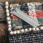 * Boucle' Tweed and Pearl Shoulder Bag * New with tag