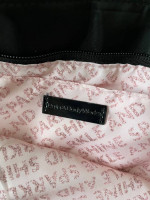 New zippered black nylon Bath and Body Works tote bag purse with pink