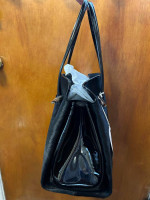 Authentic Bulgari Twist Bag Pony/Patent Black