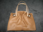 Authentic Bulgari Twist Bag Pony/Patent Beige