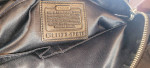 Coach black leather bag