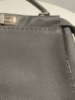 FENDI Peekaboo "RARE" Large Selleria Bag Grey