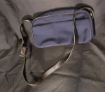 Dark Navy Blue and Brown Anne Klein Toiletry Bag
