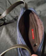 Dark Navy Blue and Brown Anne Klein Toiletry Bag
