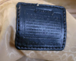 Coach Black & Grey Canvas Laptop Briefcase Bag