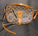 Dark Brown and Light Brown LV Bag Small