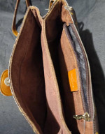 Dark Brown and Light Brown LV Bag Small