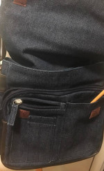 Vintage Nine West Accessories Unisex Denim Crossbody Bag  LIKE NEW