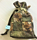 Brand New Handcrafted Drawstring Purse / Bag - 9.5"T x 7.5"W