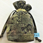 Brand New Handcrafted Drawstring Purse / Bag - 9.5"T x 7.5"W