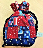 Brand New Handcrafted Drawstring Purse / Bag - 9.5"T x 7.5"W