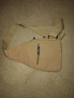 Flish Ladies Corduroy 3 Zipper Utility Bag