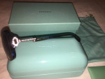 TIFFANY AND COMPANY CRYSTAL KEY SUNGLASSES WITH BAG, CASE AND BOX, NEW