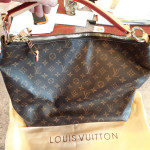 Knock off Louis Vuitton hand bag.