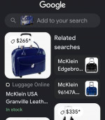 Mcklein USA ladies traveling laptop case wheeling carry on bag
