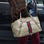 Vintage Gucci Sherry GG Supreme Small boston weekender travel bag