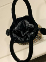 REDUCED! Brand New! Beaded Evening Bag with Velvet or Shoulder Strap