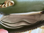 Tory Burch Kira Suede Small Crossbody Shoulder Bag in Lecchio Green