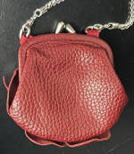 Brighton Roselie Italian Leather Rose Flower Shoulder Clutch Bag Purse