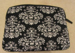 Vera Bradley Classic Black Laptop Sleeve Tablet Case Cover Zip Bag