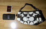 Coach bag handbag purse with matching wallet