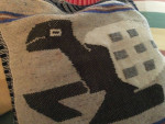 Wool shoulder tote bag from Peru