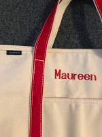"Maureen" monogrammed tote bag