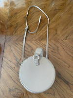 Madison West - Round - Taupe or Beige Colored - Hand or Crossbody Bag