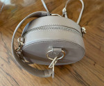 Madison West - Round - Taupe or Beige Colored - Hand or Crossbody Bag