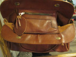 Big Brown Messenger Bag/ Tote Raw Leather Inside