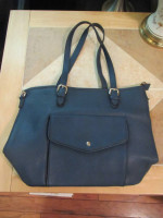 Navy Blue Tote / Briefcase Bag