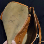 Dooney & Bourke Taupe & Tan Leather Bag