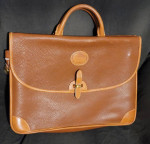 Vintage Brown and British Tan Leather Dooney & Bourke Messenger Bag