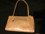 REDUCED - MONSAC Alligator Embossed Leather Bag