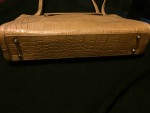 REDUCED - MONSAC Alligator Embossed Leather Bag