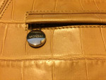 REDUCED - MONSAC Alligator Embossed Leather Bag