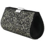 Swarovski Crystal Power Rock Black/Silver Evening Bag, Clutch, NEW