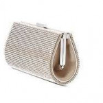 Swarovski Crystal Power Rock Black/Silver Evening Bag, Clutch, NEW