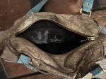 Baby Phat Blue and Gold Bag