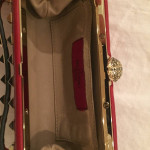 Valentino Garavani Rockstud Red Evening Clutch, dust bag/box/recpt NEW
