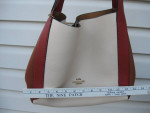 Coach Hadley Hobo Color Block Shoulder Bag Leather Handbag Style 76088