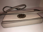 Kate Spade New York Tan Light Gray Leather Crossbody Bag Purse