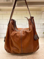 Michael Kors Brown Leather Hobo Bag Purse