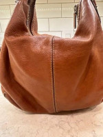 Michael Kors Brown Leather Hobo Bag Purse