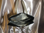 Black and silver travel bag