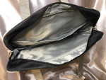 Black and silver travel bag