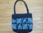 colorful embroidered thick cotton bag