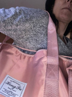 Rose colored overnight bag👜